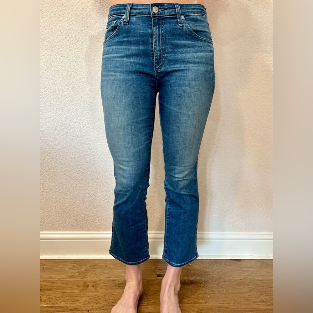 AG Adriano Goldschmied Mid-Blue Ankle Jeans